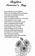 Image result for Poems to Brighten Someone%27s Day