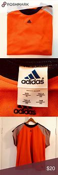 Image result for Orange and Black Adidas Shirts
