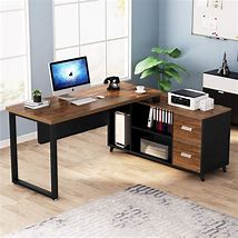 Image result for Simple Black Desk Free Standing Closet Combo