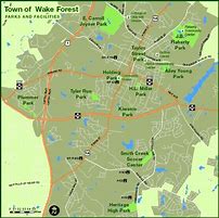 Image result for Wake Forest NC Map