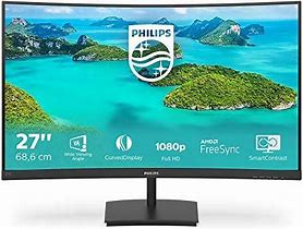 Image result for Sceptre Curved 27" 75Hz LED Monitor HDMI VGA Build-In Speakers, EDGE-LESS Metal Black 2019 (C275W-1920RN)