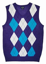 Image result for Purple Sweater Vest White Dyg