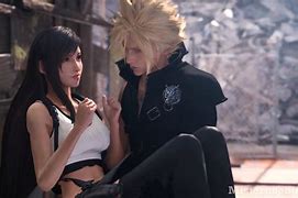 Image result for FF7 Remake Cloud and Tifa