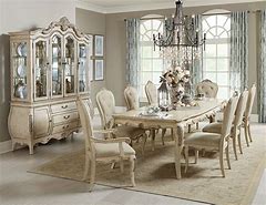 Image result for Antique White Formal Dining Room Sets