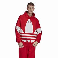 Image result for adidas trefoil hoodie red