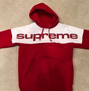 Image result for Red and White Supreme Hoodie