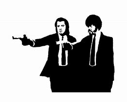 Image result for Pulp Fiction Jules Black and White
