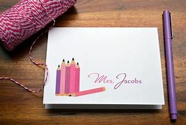 Image result for Personalized Teacher Stationery