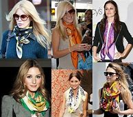Image result for Celebrities Wearing Scarves