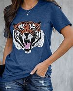 Image result for Tiger Print Tee Shirt