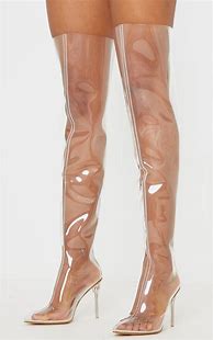 Image result for Clear Thigh High Boots