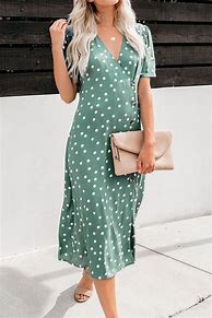 Image result for Green Polka Dot Dress