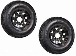 Image result for 2-Pk Mounted Trailer Tire On Rim 480-8 4.80-8 4.80 X 8 LRB 4 Hole White Wheel
