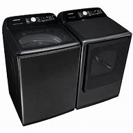 Image result for Black Stainless Steel Samsung Washer and Dryer
