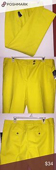 Image result for Yellow Women's Pants