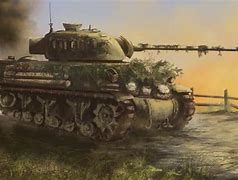 Image result for WW2 Sherman Tank Art