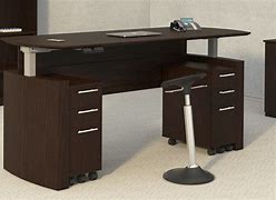 Image result for Adjustable Desk with Drawers