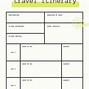 Image result for Family Travel Itinerary Template