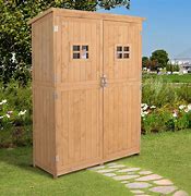Image result for wooden outdoor storage cabinets