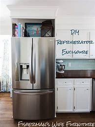 Image result for DIY Built in Refrigerator