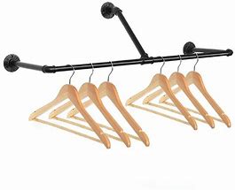 Image result for Wall Mount Clothes Hanger Bar