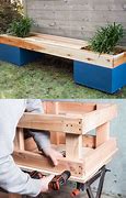 Image result for DIY Planter Box Bench Plans