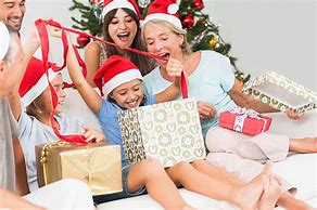 Image result for People Opening Christmas Presents