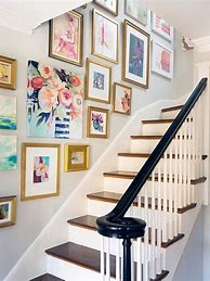 Image result for Photo Wall Stairs