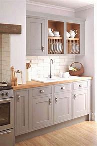 Image result for Gray Kitchen Cabinets with Stainless Steel Appliances