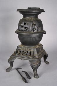 Image result for Cast Iron Pot Belly Stove