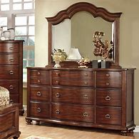 Image result for Nine Drawer Wood Dresser with Mirror