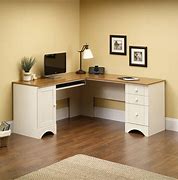 Image result for White Wood Corner Desk