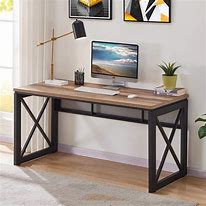 Image result for Rustic Wood Computer Desk