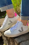 Image result for Veja White and Grey Trainers