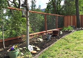 Image result for Wood And Wire Critter Fence, Set Of 4