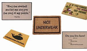 Image result for Funny Welcome Mats for Home