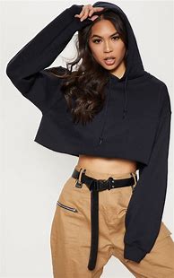 Image result for Oversized Crop Hoodie