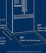 Image result for counter depth fridge dimensions