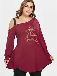 Image result for Women's Plus Size Christmas Tunic