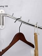 Image result for wall mounted clothes hanger