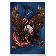 Image result for Eagle and Flag Artwork