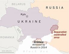 Image result for Map of Ukraine Crimea and Russia
