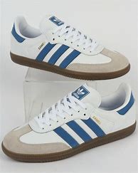Image result for Blue Adidas Samba Shoes