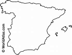 Image result for Spain Map Outline
