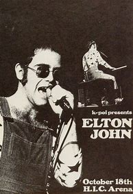 Image result for Elton John Rare Concert Posters