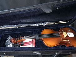 Image result for Barcus-Berry Vibrato-AE Acoustic-Electric Violin Outfit With Case - Red