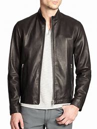 Image result for Black Leather Jacket Man