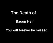 Image result for Bacon Hair Real