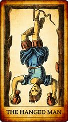 Image result for The Hanged Man Bat Tarot Card