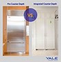 Image result for Counter-Depth Refrigerators vs Regular
